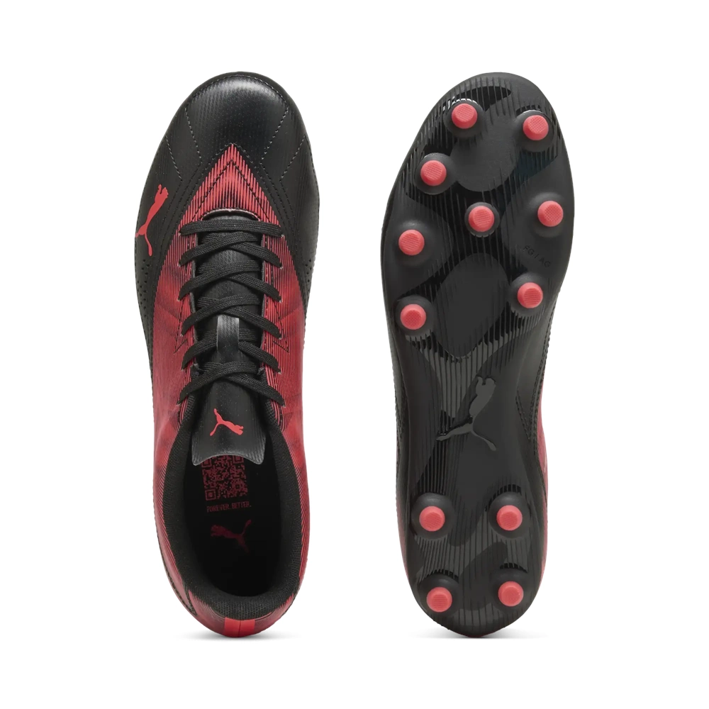 Puma Erkek Rapid FG/AG Krampon 10931103 - Siyah-Kırmızı - 40
