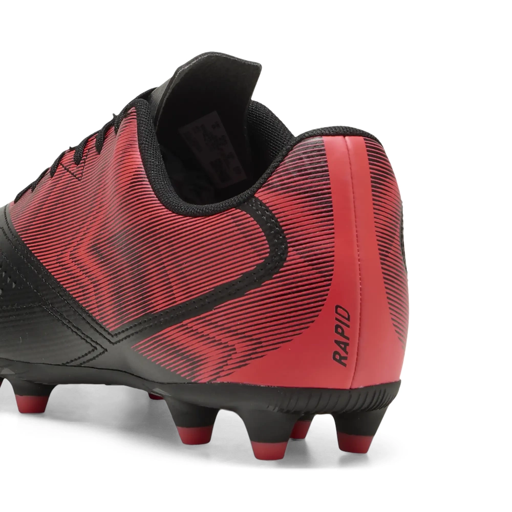 Puma Erkek Rapid FG/AG Krampon 10931103 - Siyah-Kırmızı - 40