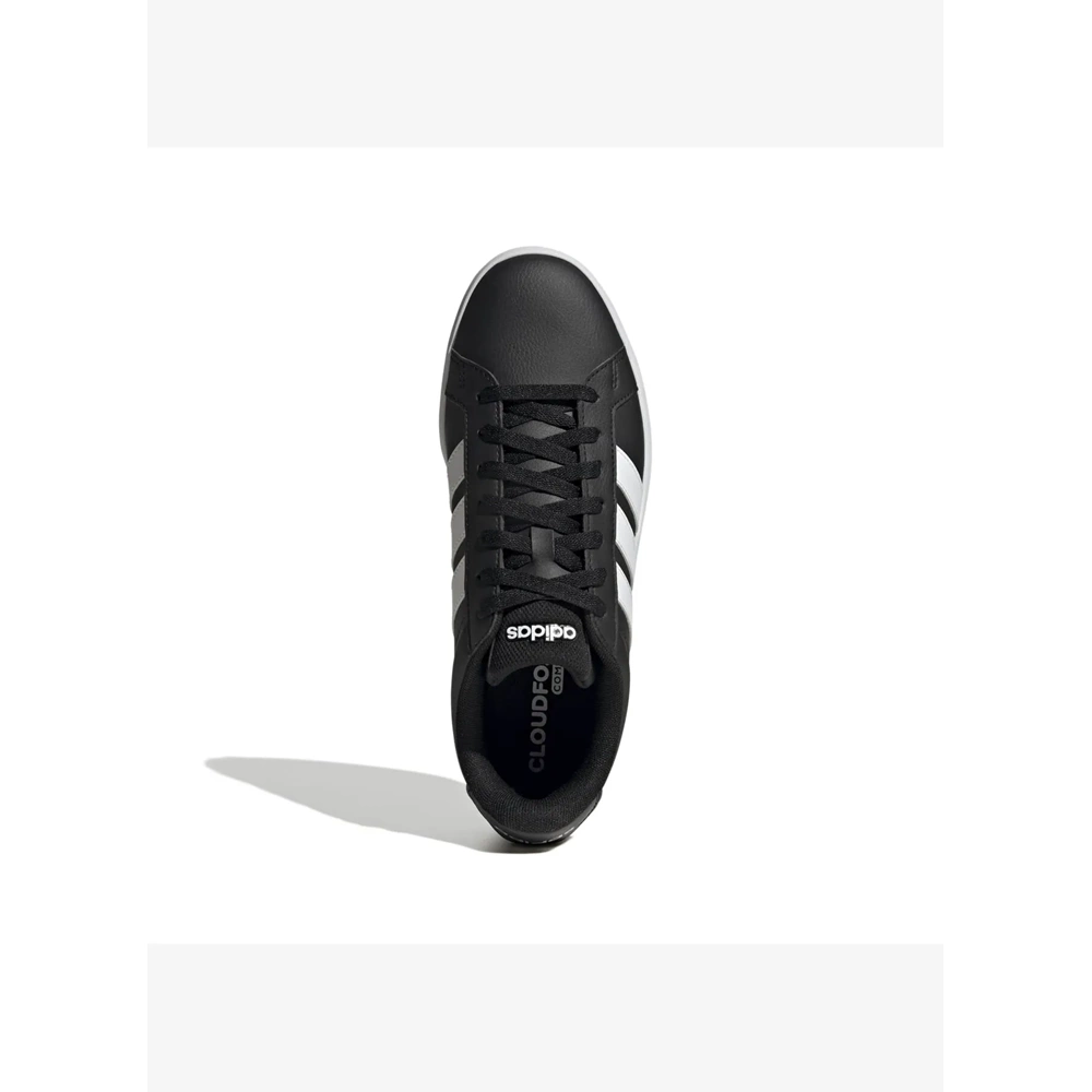 Adidas Grand Court Base 3.0 Erkek Spor Ayakkabı HQ0082 - Siyah-Beyaz - 44 2/3