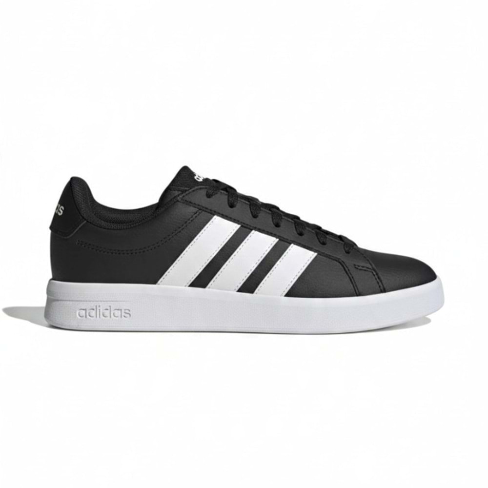 Adidas Grand Court Base 3.0 Erkek Spor Ayakkabı HQ0082 - Siyah-Beyaz - 41 1/3