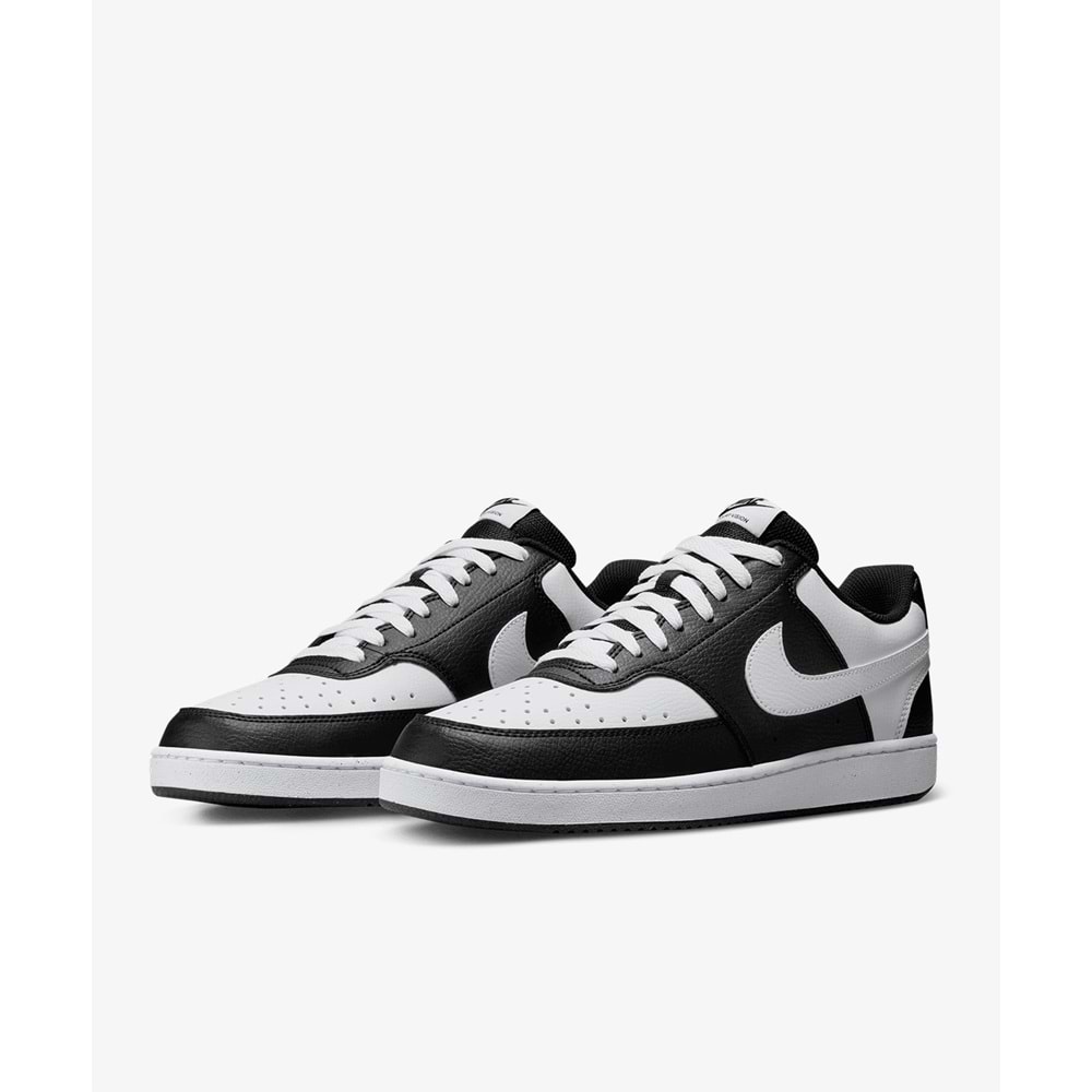 Nike Court Vision Lo Erkek Spor Ayakkabı HM9862-001 - Siyah-Beyaz - 41