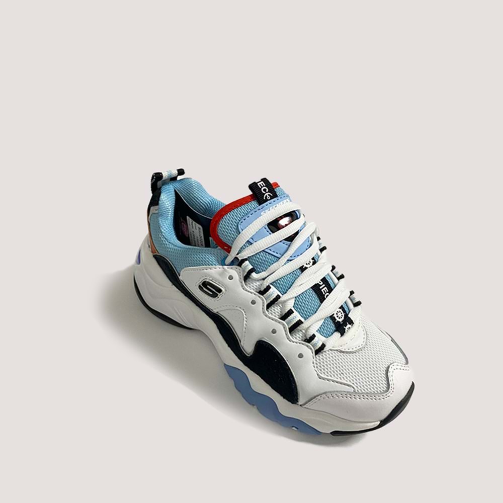 Skechers D lites Kadın Spor Ayakkabı - Beyaz-Mavi - 37