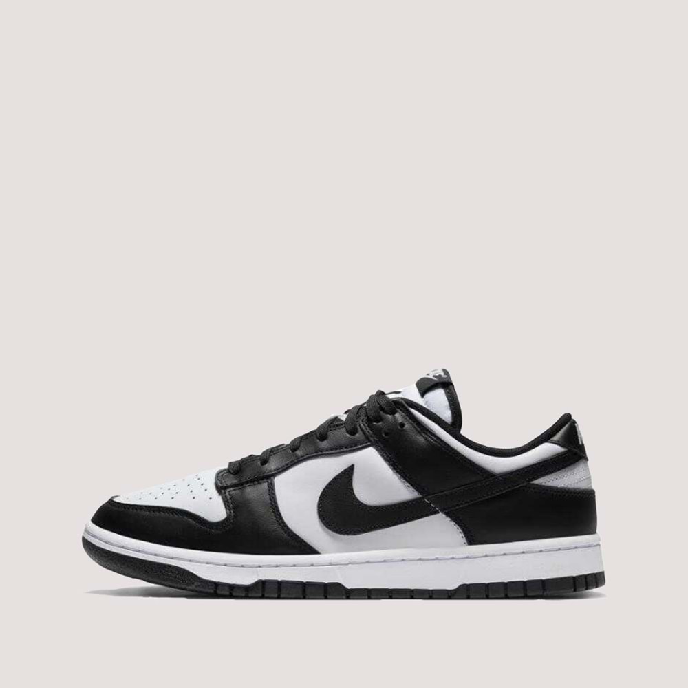 Nike Dunk Low Sneaker Erkek Spor Ayakkabı - Siyah-Beyaz - 40