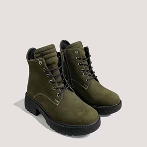 Bulldozer 240640 Kadın Deri Bot 38 K.Yeşil