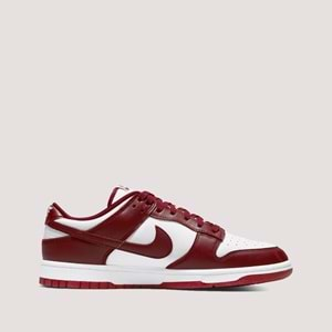 Nike Dunk Low Erkek Spor Ayakkabı - Bordo-Beyaz - 44