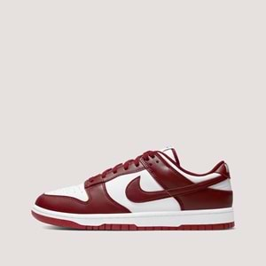 Nike Dunk Low Erkek Spor Ayakkabı - Bordo-Beyaz - 44