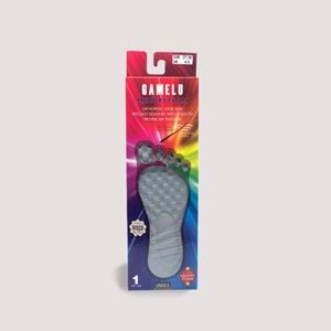 Gamelu Memory Foam Özel Tasarım Unisex Tabanlık - Gri - 36-37