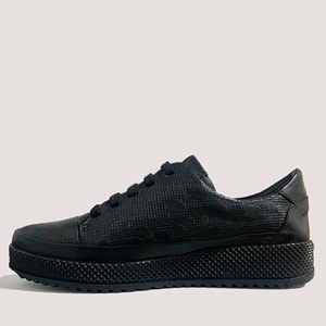 Mammamia 3590 Kadın Deri Günlük Ayakkabı - Siyah - 39