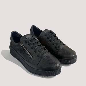 Mammamia 3590 Kadın Deri Günlük Ayakkabı - Siyah - 39