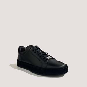 Luciano Bellini 23002 Erkek Deri Casual Ayakkabı - Siyah - 41