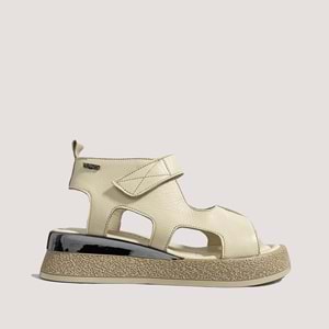 Venüs Kadın Deri Sandalet 2409201Y - Bej - 36