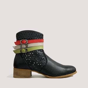 Kadın Deri Yazlık Bot 1810624Y - Siyah - 40