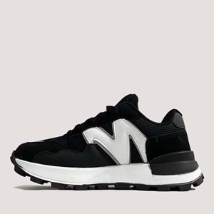 2091 Unisex Spor Ayakkabı - Siyah-Beyaz - 36