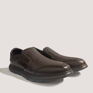 250040 Erkek Deri Günlük Ayakkabı - Kahve - 41