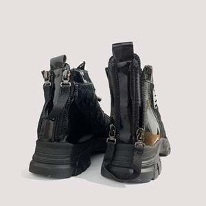24K310-8 Kadın Casual Rugan Bot - Siyah - 40