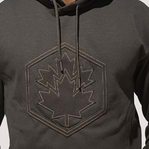 ML Grass Erkek Kapşonlu Sweetshirt - Siyah - S