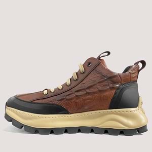 Erkek Bilek Casual Ayakkabı 24K542 - Kahve - 43