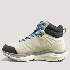 4W Henry 4PR Erkek Waterproof Spor Ayakkabı - Kırık Beyaz-Gri-Mavi - 40