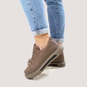 Kadın Deri Günlük Ayakkabı 3250 - Vizon - 40