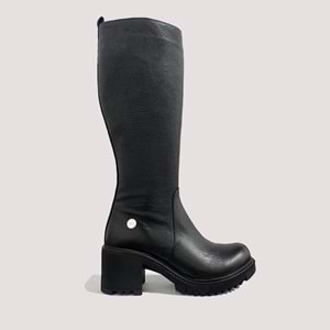 Kadın Deri Flooter Çizme 2060 - Siyah - 36