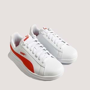 Puma Up Erkek Spor Ayakkabı 372605 50 - Beyaz-Turuncu - 42,5