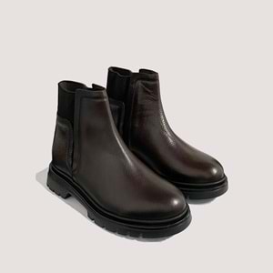 Kadın Deri Bot 250625 - Kahve - 40