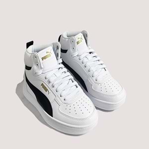 Caven 2.0 Mid Unisex Spor Ayakkabı 392291 - Beyaz-Siyah - 38,5