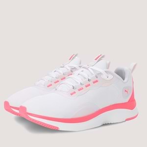 Kadın Softride Orta Spor Ayakkabı 397673 - Beyaz-Pembe - 37,5