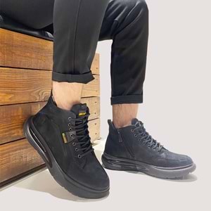 Erkek Deri Casual Bot 250114 - Siyah - 40