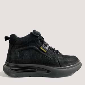 Erkek Deri Casual Bot 250114 - Siyah - 43