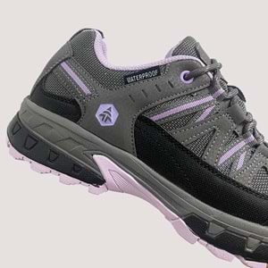 Kadın Kane Waterproof Outdoor Spor Ayakkabı 24658 - Gri-Lila - 40