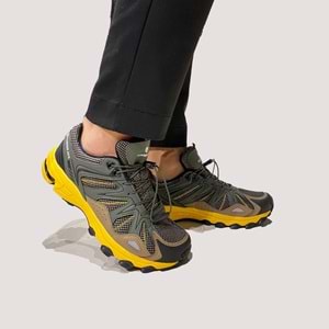 Erkek Outdoor Bağcıksız Spor Ayakkabı 24809 - Haki - 44