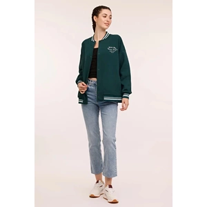 WL ESTY Unisex Eşofman Üstü 18GF956 - Yeşil - L/XL