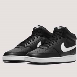 Court Vision Mid Unisex Spor Ayakkabı CD5436-001 - Siyah - 38,5