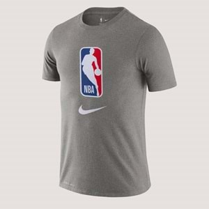 Nike Nba M NK Dri Fit Erkek Tshirt AT0515-063 - Gri - L