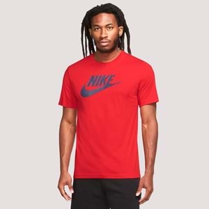 Nike Sportwear AR5004-662 Kırmızı Futura Tshirt - Kırmızı - L