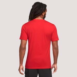 Nike Sportwear AR5004-662 Kırmızı Futura Tshirt - Kırmızı - L