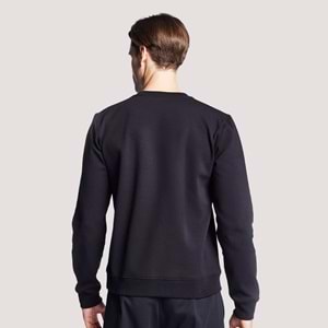 Erkek Sweatshirt Siyah 1242-25B - Siyah - L