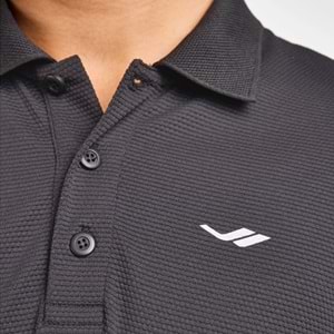 Erkek Kısa Kol Polo Yaka Tshirt 1275-25B - Antrasit - XL