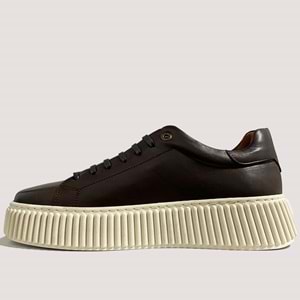 Erkek Deri Casual Ayakkabı C25002 - Kahve - 42