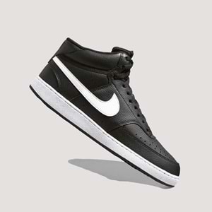 Nike Court Vision Mid DN3577-001 Erkek Spor Ayakkabı - Siyah - 45