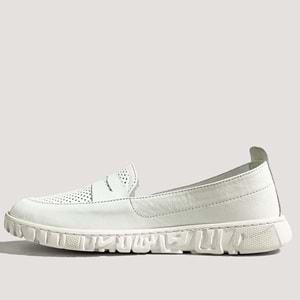 Mammamia 325 Kadın Deri Günlük Ayakkabı - Beyaz - 38