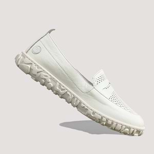 Mammamia 325 Kadın Deri Günlük Ayakkabı - Beyaz - 38