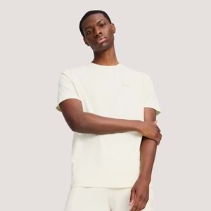 Puma Ess Elevated Tee Erkek Tshirt 690893 99 - Beyaz - S