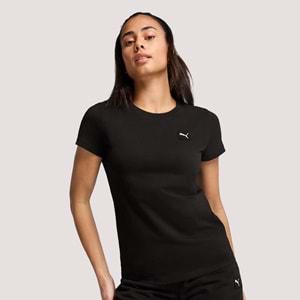 Puma Ess Elevated Tee Unisex Tshirt 690894 01 - Siyah - S
