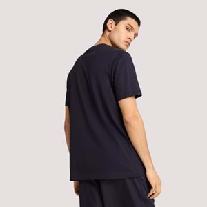 Puma Ess Logo Tee 682533 16 Erkek Tshirt - Lacivert - XL