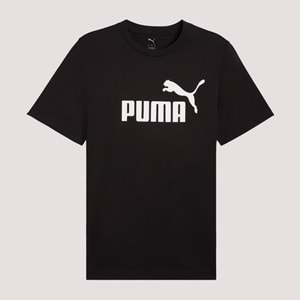Puma Ess Logo Tee Erkek Tshirt 682532 01 - Siyah - L