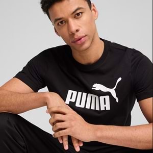 Puma Ess Logo Tee Erkek Tshirt 682532 01 - Siyah - XXL