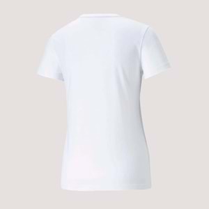 Puma Metallic No. 1 Logo Tee Unisex Tshirt - Beyaz - M