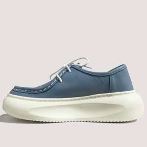 Mammamia 7035 Kadın Deri Günlük Ayakkabı - A.Mavi - 40